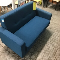 ジャングルジャングル貝塚店　2人掛けソファ　2人用　ブルー　シン...