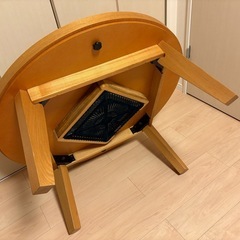 ちゃぶ台風の丸型こたつの画像