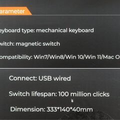 DAREU 有線ゲーミングキーボード EK75RT G-2361の画像