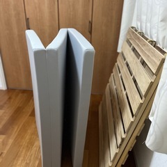 【すのこ＋マットレスセット】　すのこ　ベッド　桧　シングル　国産　の画像