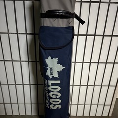 人気！この秋のアウトドアに！ロゴス LOGOS スチールタープテントロックボタン式 収納バッグ付き キャンプ　バーベキュー  雨よけ 日よけ アウトドア　美品の画像