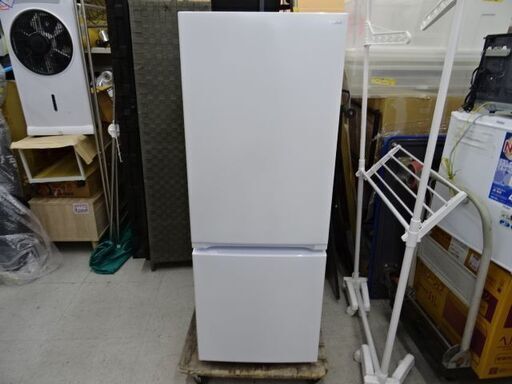 【恵庭】ファン式2ドア冷蔵庫　ヤマダオリジナル　YRZ-F15J　22年製　動作確認　清掃済み