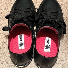 moz  レインシューズ ブラックSサイズの画像