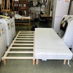 【リサイクルショップ ピカソ 小松原】🛏️✨美品‼ ニトリ 足つきマットレス【ボンネルコイル／Sシングル】✨🛏️★9766★の画像