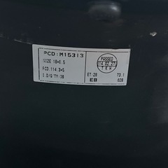 オフビート　ファントム　ホイール2本セット　18インチ　114.3 8.5j +28 マットブラックの画像