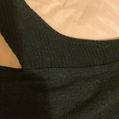 黒　肩出しニット　の画像