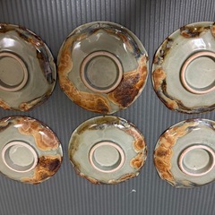 13.5cm 和食器　平皿　６枚セットの画像
