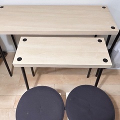 IKEA ネストテーブルスツール付き4点セットの画像