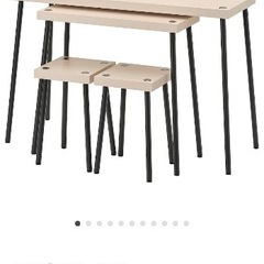 IKEA ネストテーブルスツール付き4点セットの画像