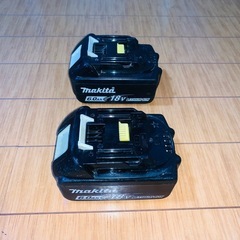 2個 RS 中古 makita BL1860Bリチウムイオンバッテリー 18V 6.0Ah 純正 マキタの画像