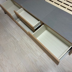 シングルベット　収納付きの画像