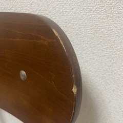 カウンターイス2脚セット（ベージュ色と濃茶色）の画像