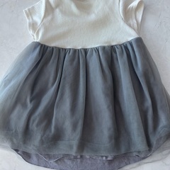 リボン付き♡チュールスカートワンピース90cmの画像