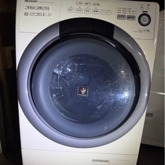 シャープSHARP ドラム式洗濯機 ES-S7B　容量7kg　乾燥3.5kg　美品大人気　格安20台ありますの画像