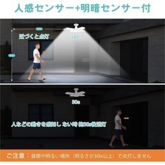 新品未使用 Jornarshar LEDシーリングライト 人感センサー付 E26
の画像