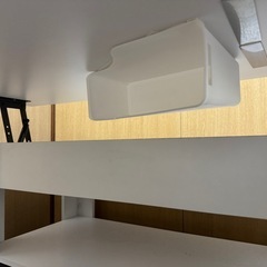昇降式ローテーブル　白の画像