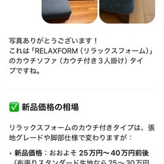 リラックスフォーム　ソファーの画像