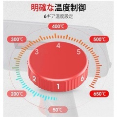ヒートガン ホットガン 工業用ドライヤー　無段階調温度 50〜650℃の画像