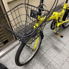 使用頻度少ない　折りたたみ
自転車の画像