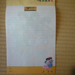 らんま1/2便箋とVHSビデオテープの画像