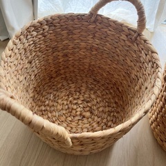 無印　かご　ランタン　収納バスケットの画像