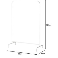 IKEA 洋服ラック  MULIG 白　の画像