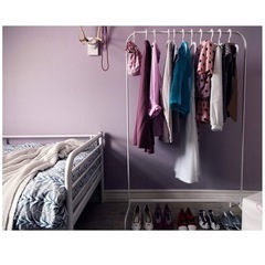 IKEA 洋服ラック  MULIG 白　の画像