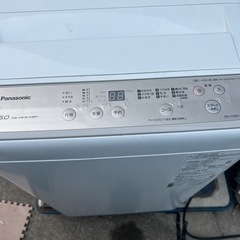 Panasonic縦型洗濯機、5kg .ステンレス洗濯槽搭載。の画像