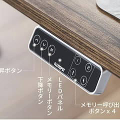 昇降デスク スタンディングデスク FLEXISPOT  EJ2B/EJ2W ㍶デスク の画像