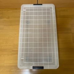 【無料でお譲りします】キャスター付きコンテナ 410×135×340 収納ボックス 収納ケース 即日受け渡し可能 中古 状態良好の画像