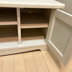 【美品】テレビボード      白の画像