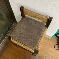 ロープ編みデザインチェア　4脚あります。の画像