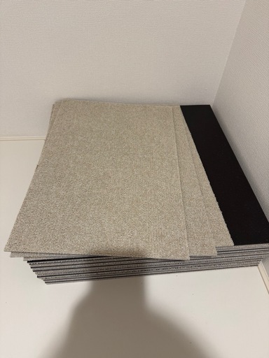 【20枚セット】+6枚タイルカーペット 50×50 20枚 防音 置くだけ 50×50cm 国産 防炎 洗える カーペット ジョイントマット ラグ ラグマット ベビー ペット おしゃれ タイルマット