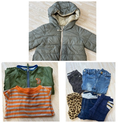 秋冬物約40着 メンズ子供服まとめ売り90.95.100サイズ