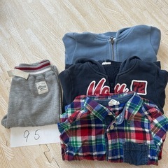 秋冬物約40着 メンズ子供服まとめ売り90.95.100サイズ の画像