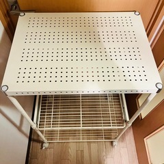 スチールラック　白の画像