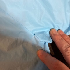 【スティッチ】キッズレインコート 100cm 袋付き（難あり／南大分）の画像