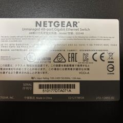 NETGEAR GS348 ギガビット48ポート アンマネージスイッチ／中古良品の画像