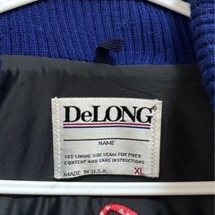 DeLONG デロング　紺スタジャン 青スタジャン ブルースタジャン ウールの画像