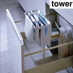tower シンク下ポリ袋収納の画像