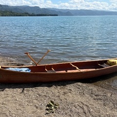 手作りウッド製カナディアンカヌー🛶の画像