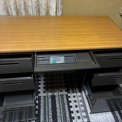 イトーキ　スチールデスク　両袖　鍵有りの画像