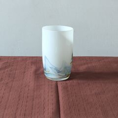【レトログラス①】マーブル模様　 工芸品　1個の画像