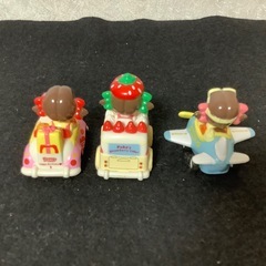 不二家　ペコちゃん　ミニカー　プルバックカー　バースディカー　飛行機　3点　食玩の画像