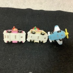 不二家　ペコちゃん　ミニカー　プルバックカー　バースディカー　飛行機　3点　食玩の画像