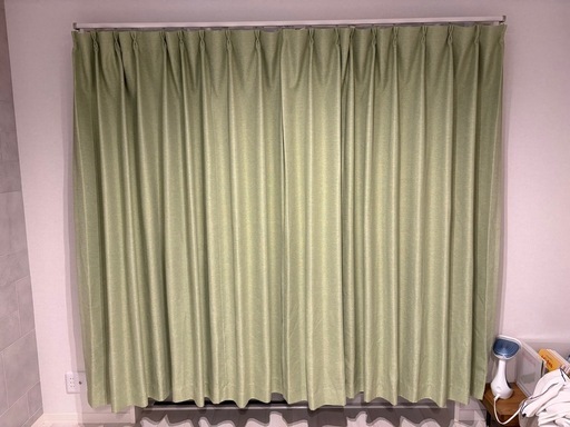 カーテンセット ノーブル3 YGR+エコオアシスレース2枚組／遮光UVカット