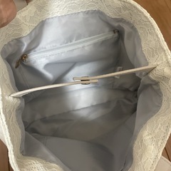 未使用♡HAMANOのレーストートバッグとポーチセットです☺️の画像