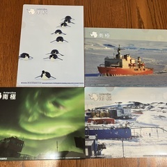南極　クリアファイル　4枚セットの画像