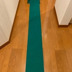 Tabata(タバタ) ゴルフ パターマット ゴルフ練習用マット パターマット ツーホール ミニ 2.0 ｍ GV-0129の画像