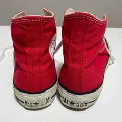 CONVERSE ALL STAR ハイカットスニーカー レッド24.5センチの画像